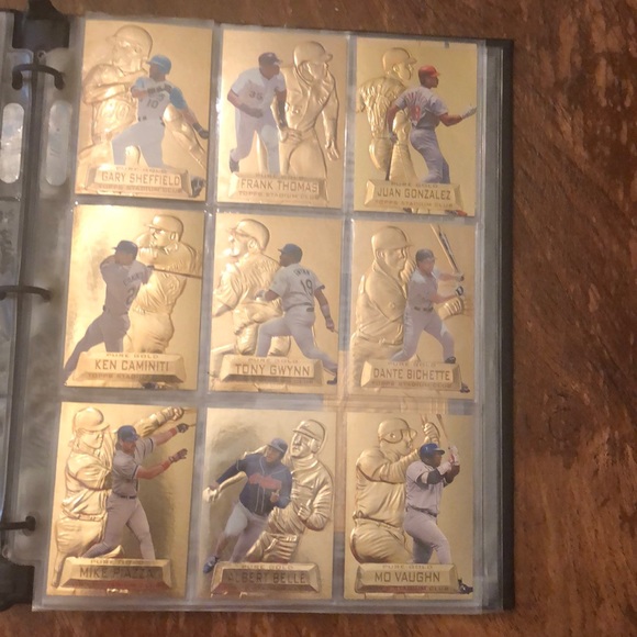 22kt Gold Baseball cards set of 20 - Picture 3 of 4